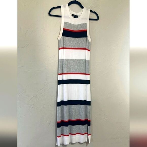NWOT BANANA REPUBLIC Ribbed Sleeveless Knit Dress Small - Picture 2 of 6